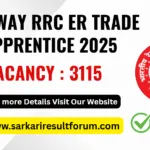 Railway RRC ER Trade Apprentice 2025