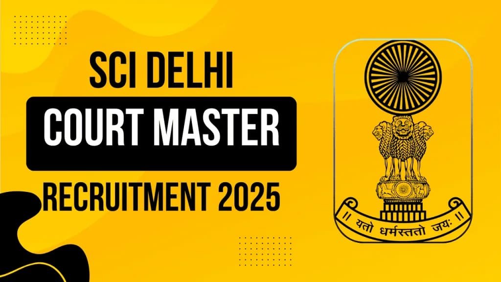 Supreme Court Master Recruitment 2025 Sarkari Result Forum